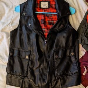 Pleather vest